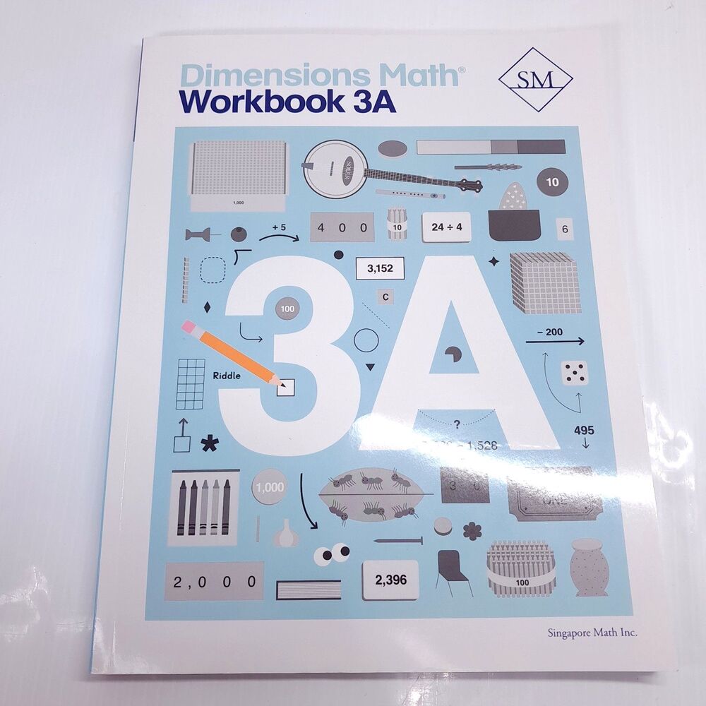 NEW Singapore Dimensions Math 3A Workbook 3 A homeschool school mathematics